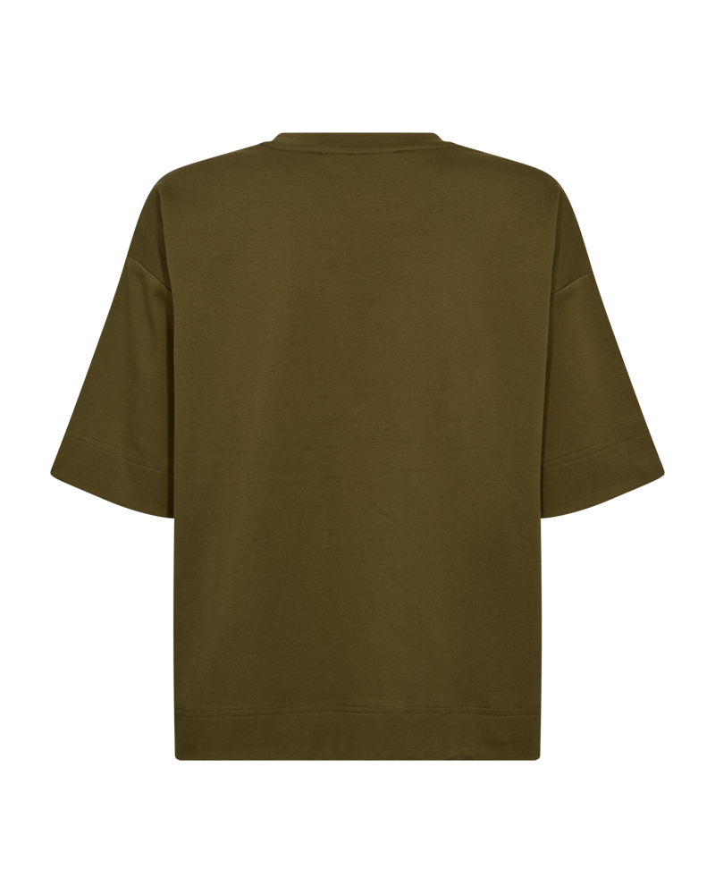 CMMUSE - T-SHIRT IN KHAKI GREEN
