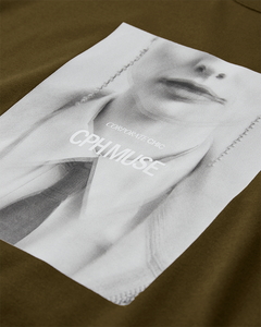 CMMUSE - T-SHIRT IN KHAKI GREEN
