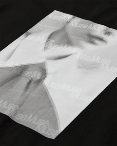 CMMUSE - T-SHIRT WITH PRINT IN BLACK