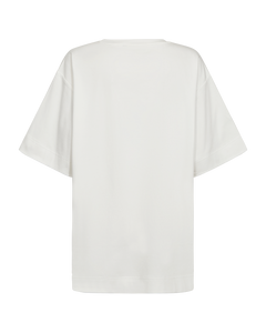 CMMUSE - T-SHIRT WITH PRINT IN OFF-WHITE