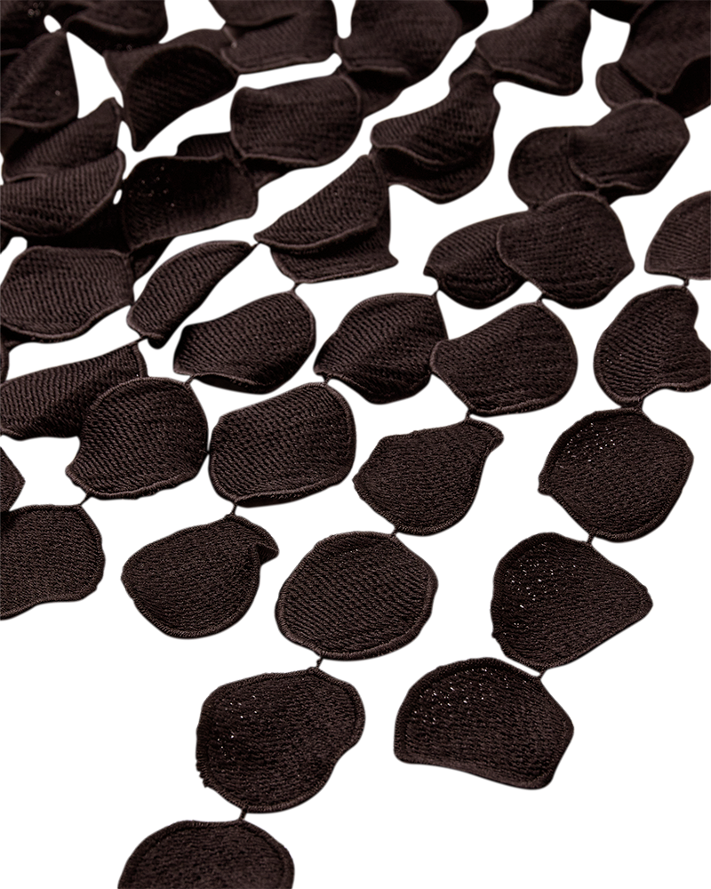 CMTHEA - SKIRT WITH FRINGE EFFECT IN BROWN