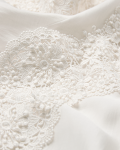 CMMOLLY - SHIRT WITH LACE IN OFF-WHITE