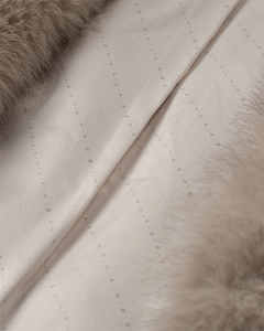 Cmplushy - faux bont vest in beige
