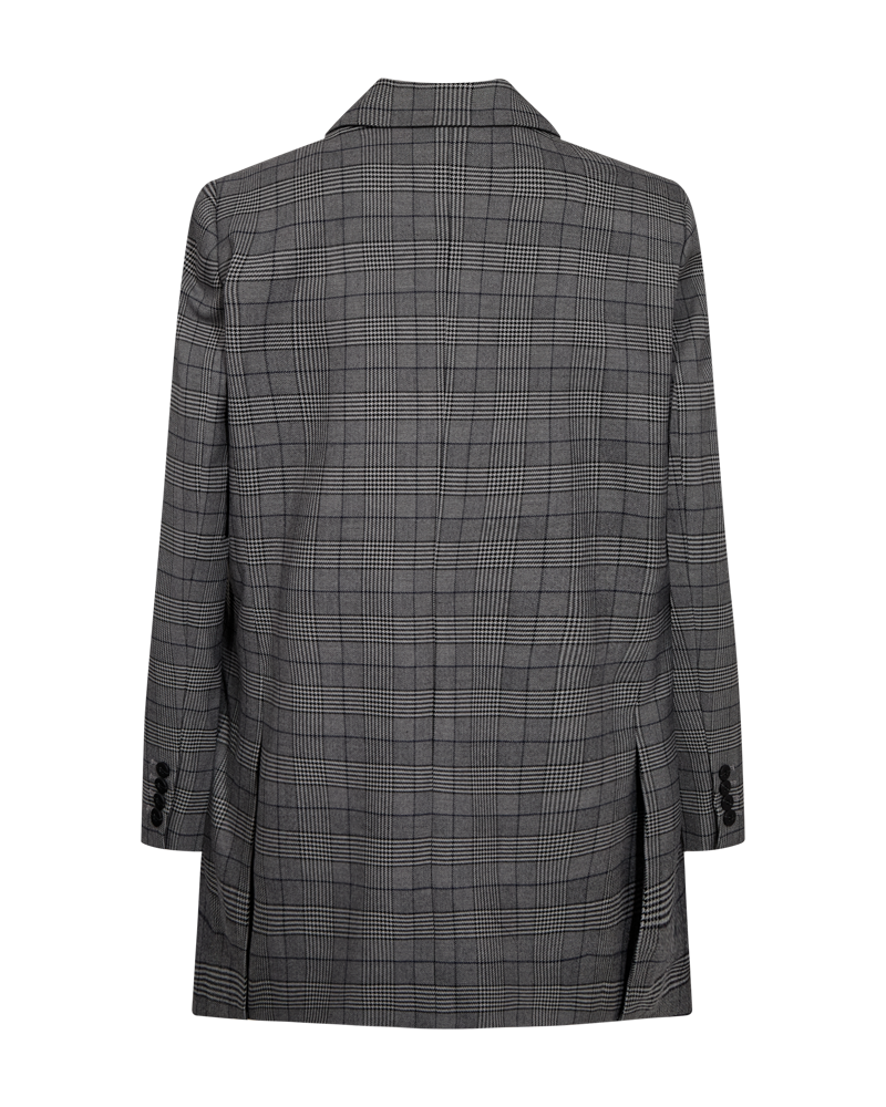 CMTailor - Blazer gecontroleerd in zwart en blauw