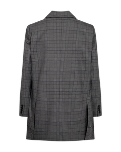 CMTailor - Blazer gecontroleerd in zwart en blauw