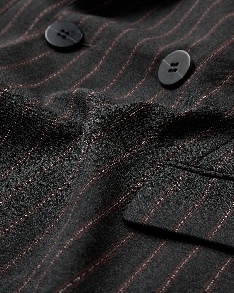CMTailor - blazer met dubbele borsten in zwart en rood