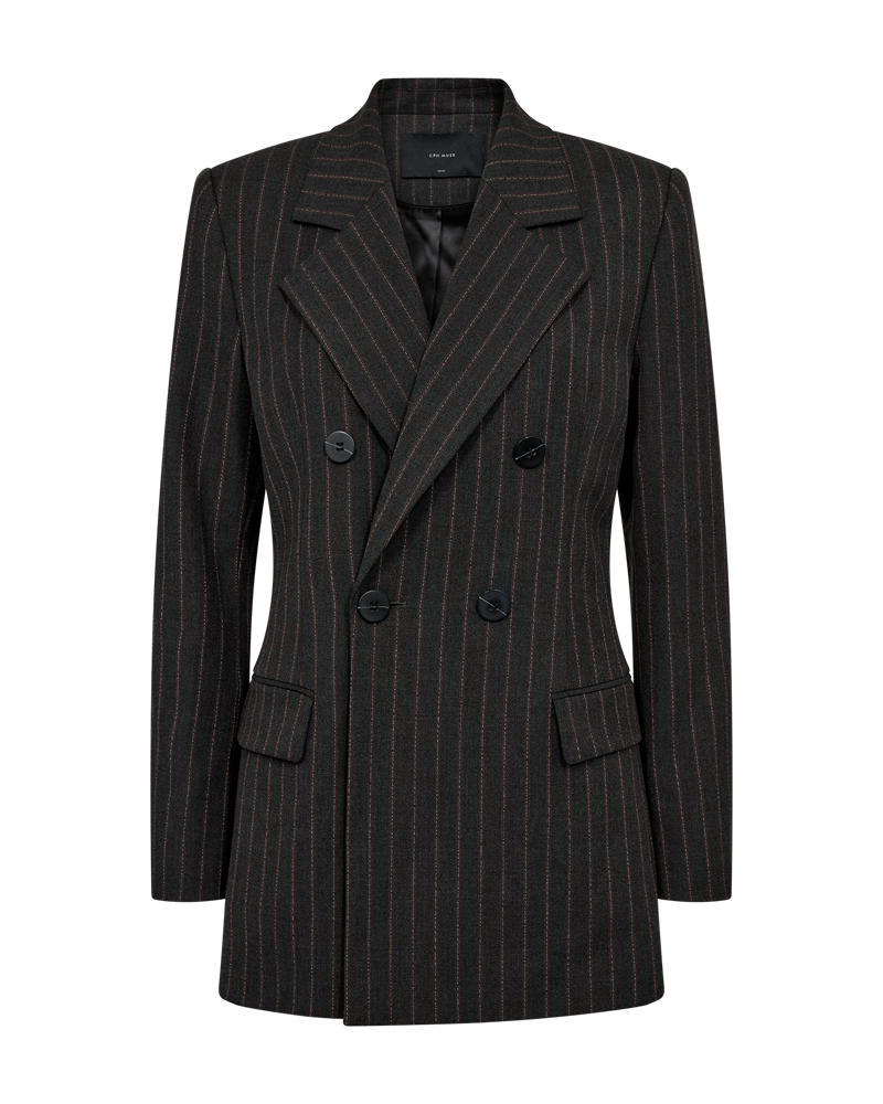 CMTailor - blazer met dubbele borsten in zwart en rood