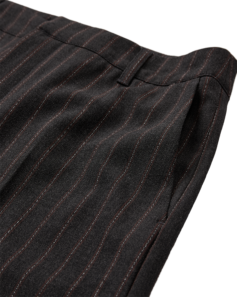 CMTAILOR - Broek met hoge taille in zwart en rood