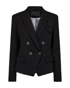CMTAILOR - DOUBLE BREASTED SHORT BLAZER IN BLACK