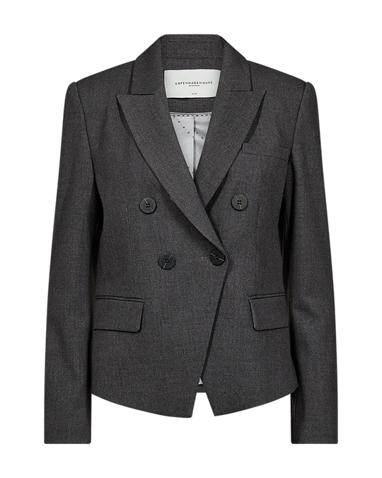 CMTAILOR - DOUBLE BREASTED SHORT BLAZER IN GREY