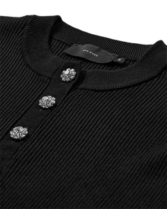 Cmvera - pullover met knoppen in het zwart