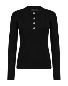 Cmvera - pullover met knoppen in het zwart