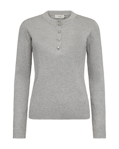 Cmvera - pullover met knoppen in grijs