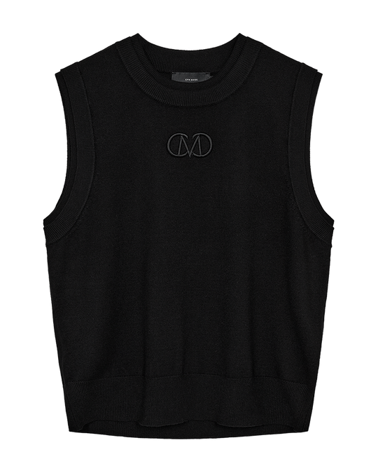 Cmveran - Wilet met dubbele ribbels in zwart