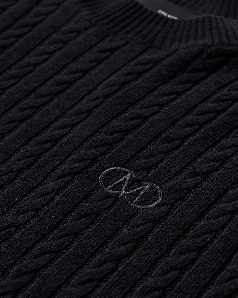 CMCASHA - Pullover met geborduurd logo -detail in het zwart