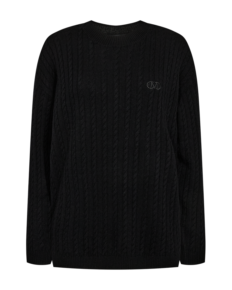 CMCASHA - Pullover met geborduurd logo -detail in het zwart