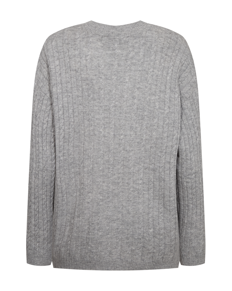 CMCASHA - Pullover met logo -details in grijs