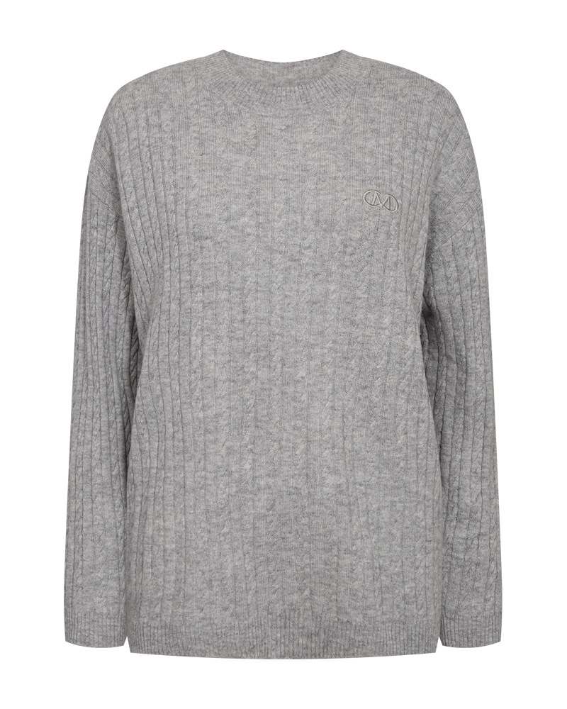 CMCASHA - Pullover met logo -details in grijs