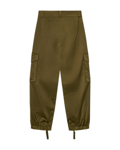 CMTINO - Hoog getailleerde broek in Khaki Green