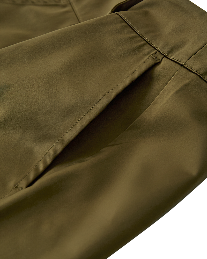 CMTINO - Hoog getailleerde broek in Khaki Green