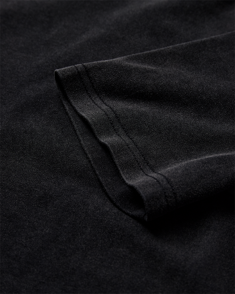 CMMUSE - T-SHIRT WITH PRINT IN BLACK