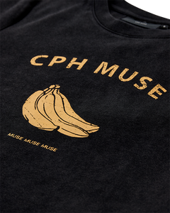 CMMUSE - T-SHIRT WITH PRINT IN BLACK