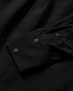 CMMOLLY - SHIRT WITH RUFFLES IN BLACK