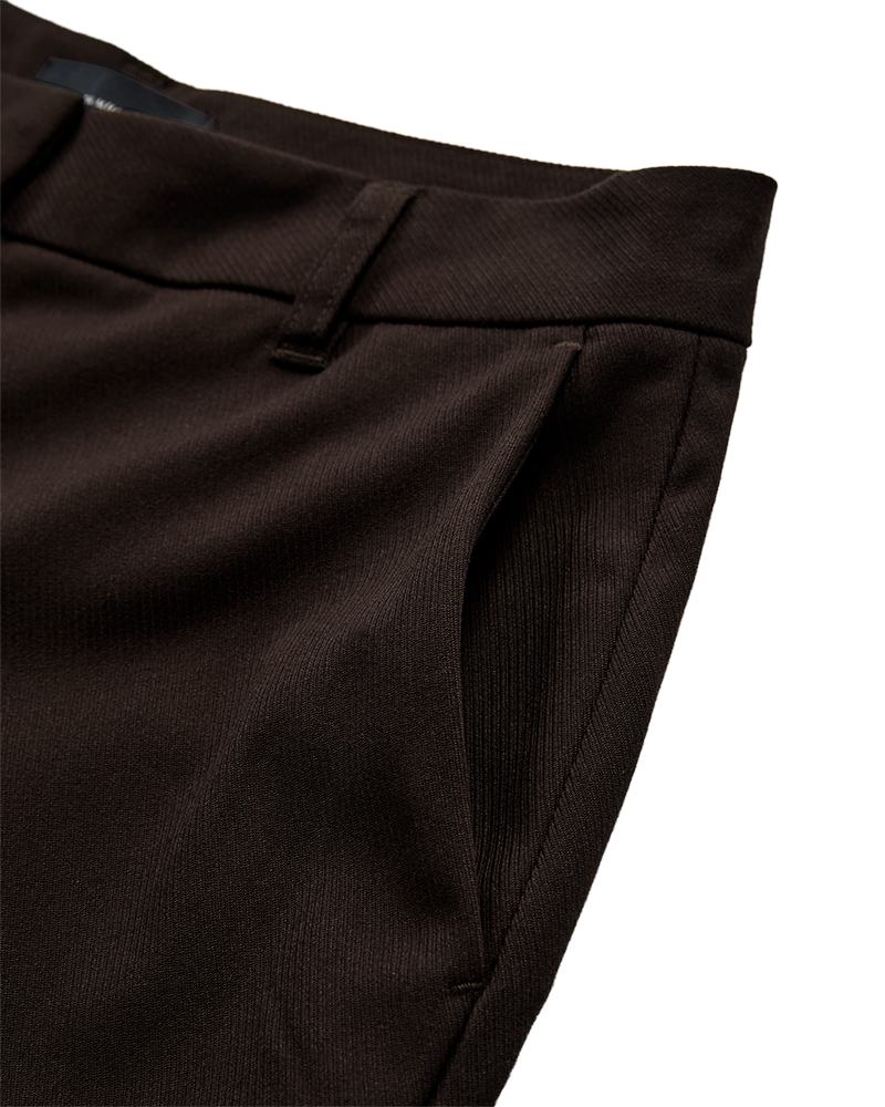 CMTailor - High -tailed broek in bruin