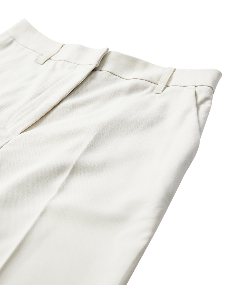 CMTAILOR - HIGH-WAISTED PANTS IN OFF-WHITE
