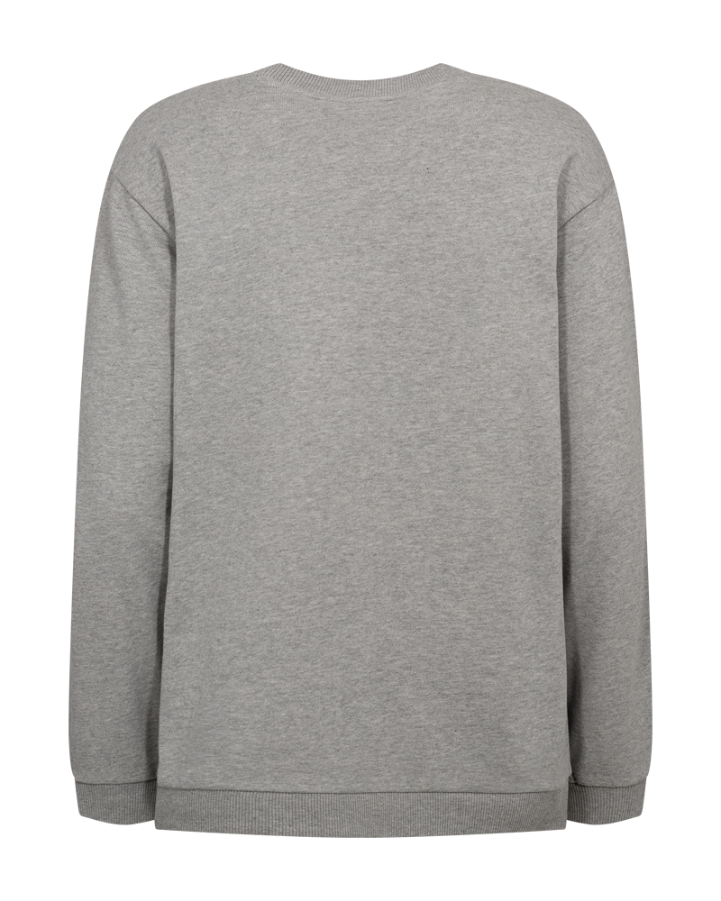 Cmelva - Sweatshirt met logo -details in grijs