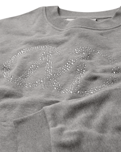 Cmelva - Sweatshirt met logo -details in grijs
