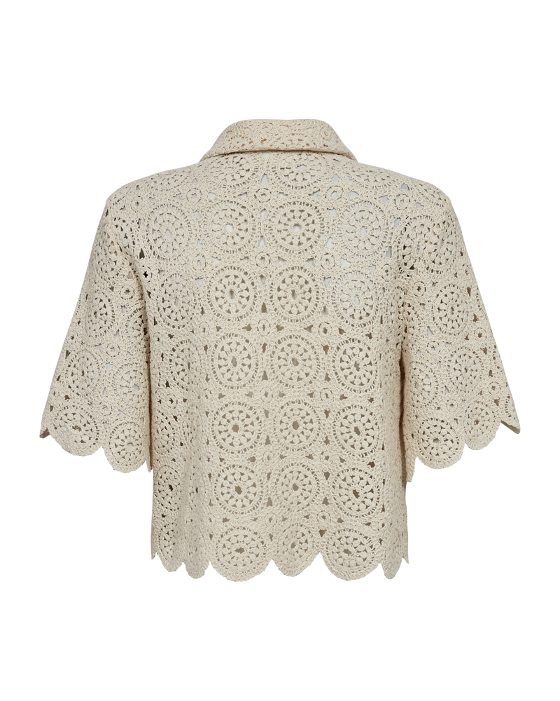 CMCROCHET - CROCHET SHIRT IN BEIGE