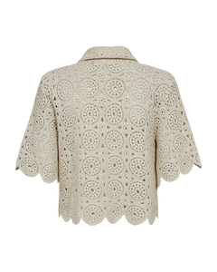 CMCROCHET - CROCHET SHIRT IN BEIGE