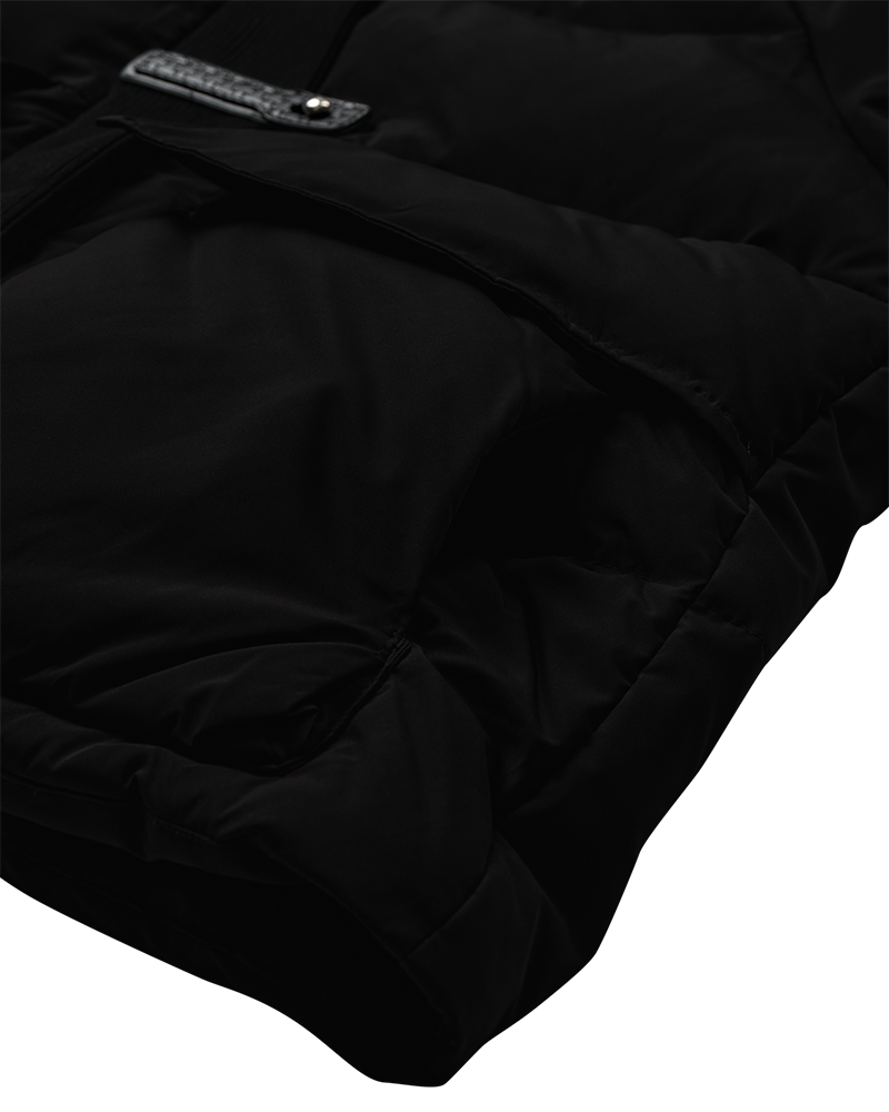 CMCICCO - DOWN JACKET WITH HOOD IN BLACK