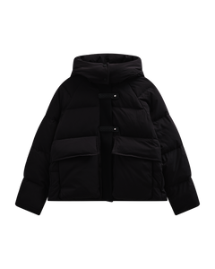 CMCICCO - DOWN JACKET WITH HOOD IN BLACK