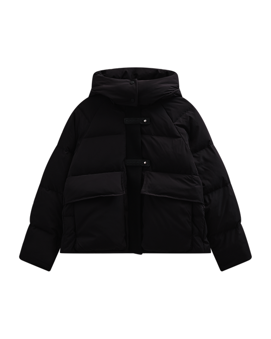 CMCICCO - DOWN JACKET WITH HOOD IN BLACK