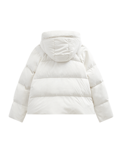 CMCICCO - DOWN JACKET WITH HOOD IN OFF-WHITE