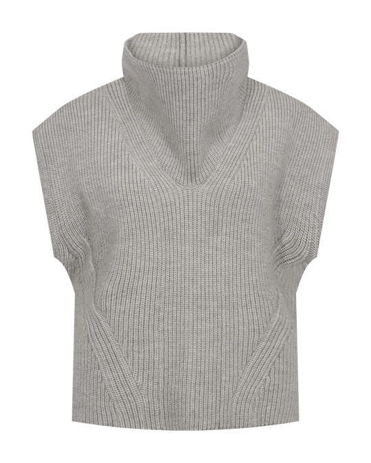 CMYARI - High Neck Vest in grijs