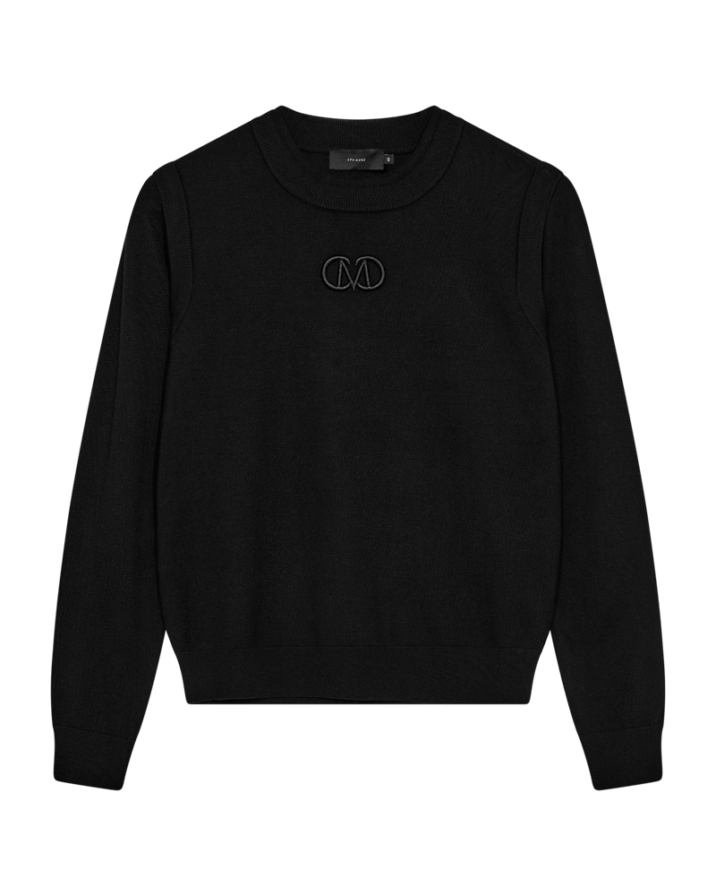 Cmveran - pullover met logo -details in zwart