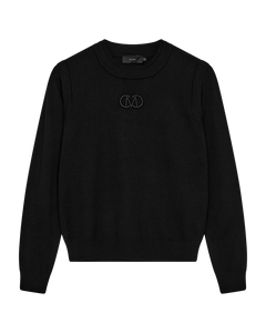 Cmveran - pullover met logo -details in zwart