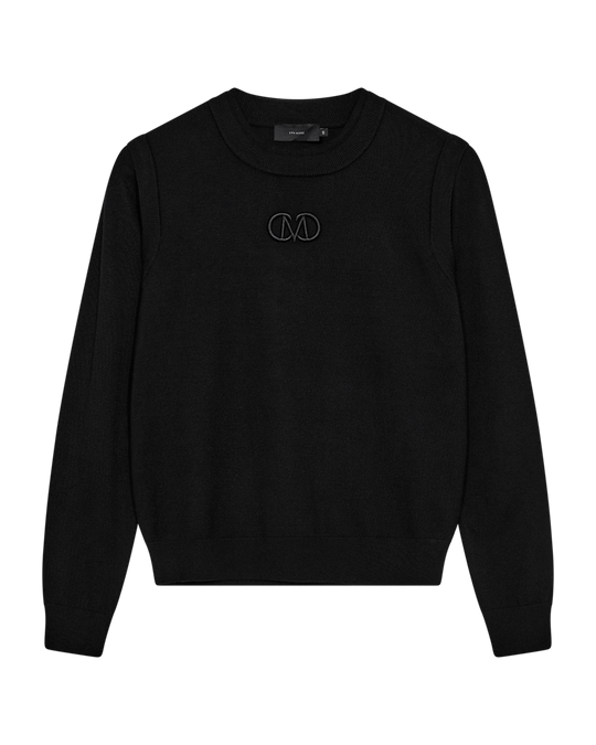 Cmveran - pullover met logo -details in zwart