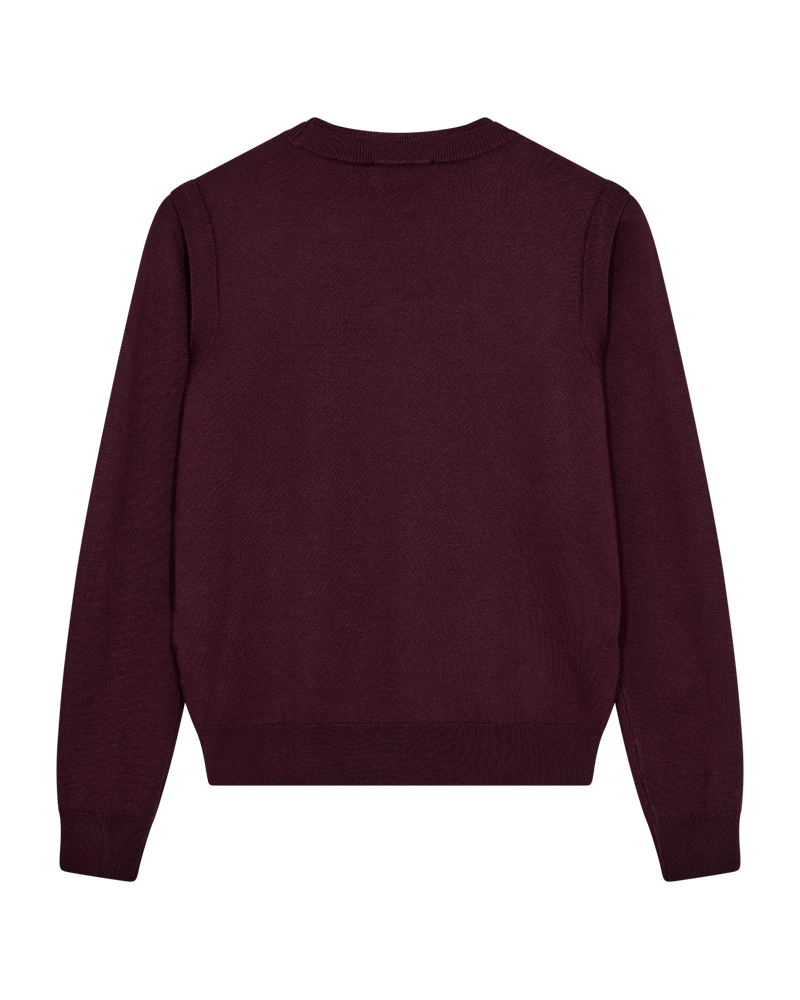Cmveran - pullover met geborduurd logo in rood