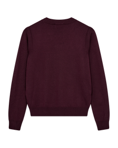 Cmveran - pullover met geborduurd logo in rood