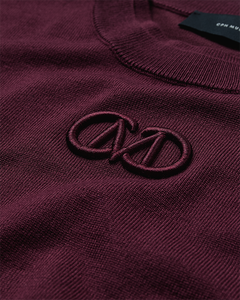 Cmveran - pullover met geborduurd logo in rood