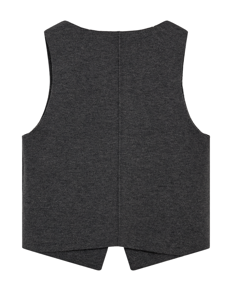 Cmzina - Vest met logo -details in grijs