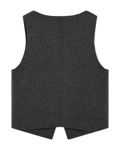 Cmzina - Vest met logo -details in grijs