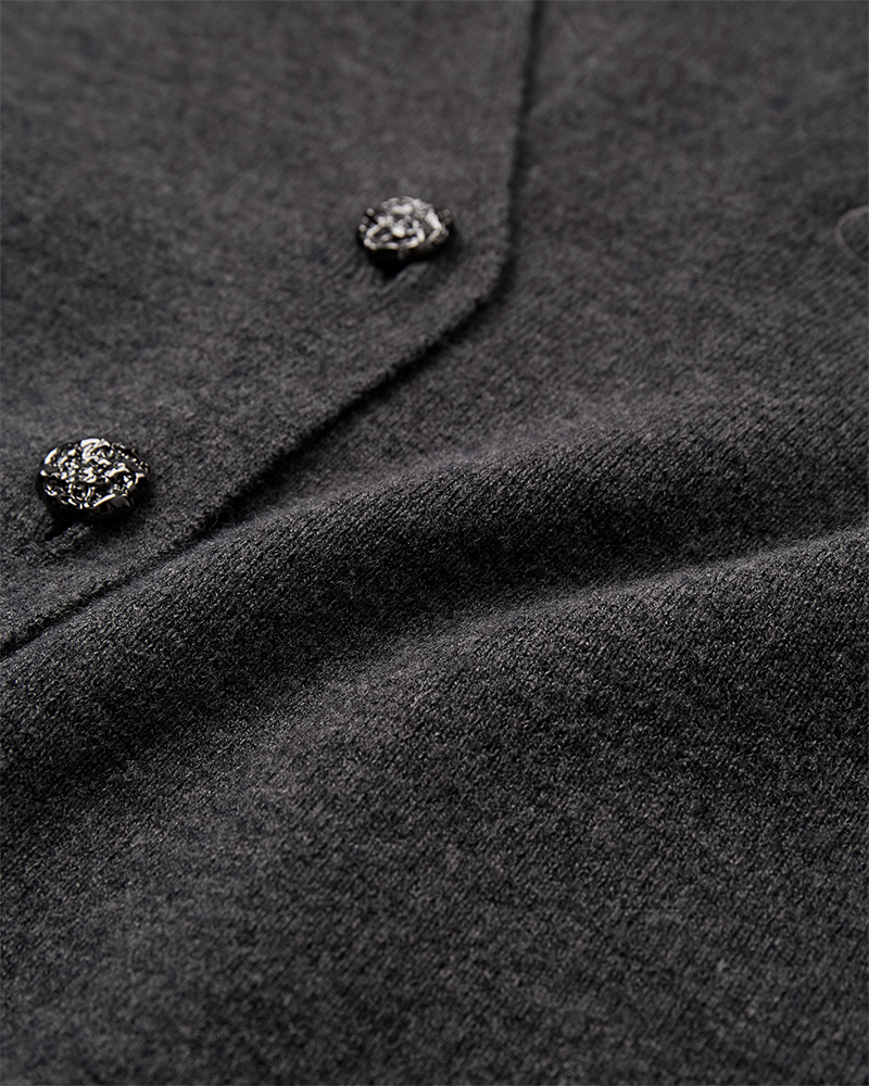 Cmzina - Vest met logo -details in grijs