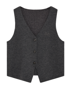 Cmzina - Vest met logo -details in grijs
