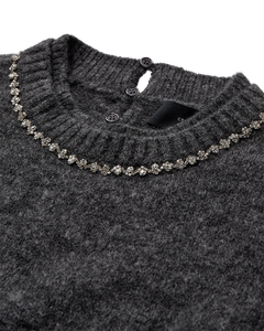 Cmibra - pullover met ballonhuls in grijs