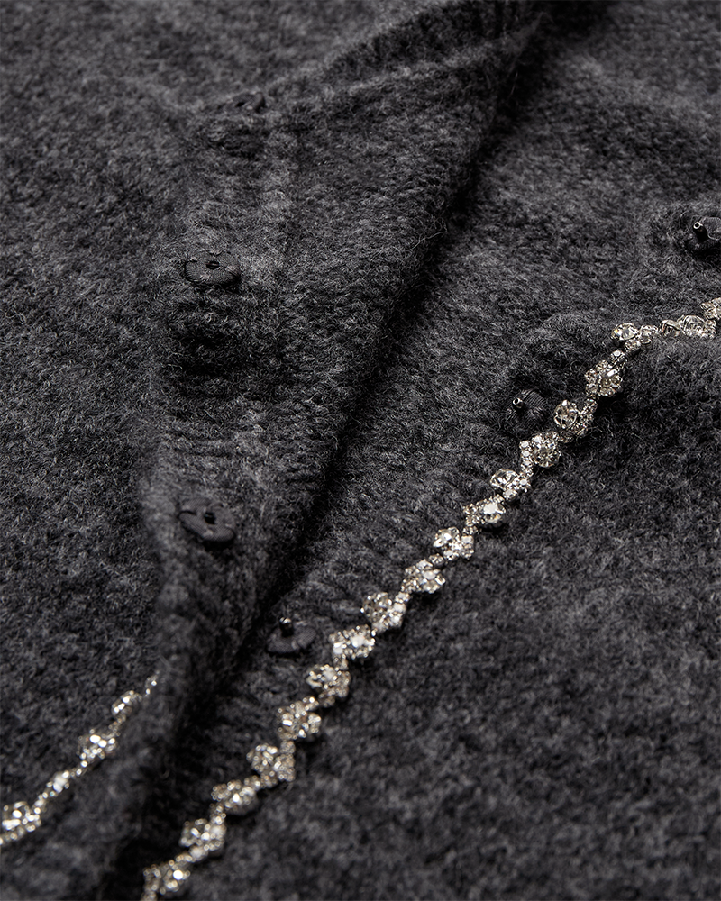 CMIBRA - Cardigan met strass in grijs